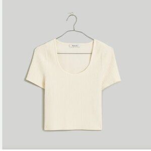 Madewell Ottoman Crop Sweater Tee